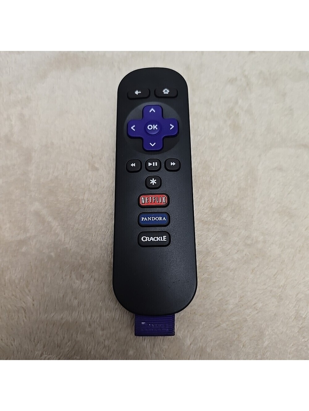 Roku 9026000094-001 Remote Control Cleaned Tested Netflix Pandora Crackle